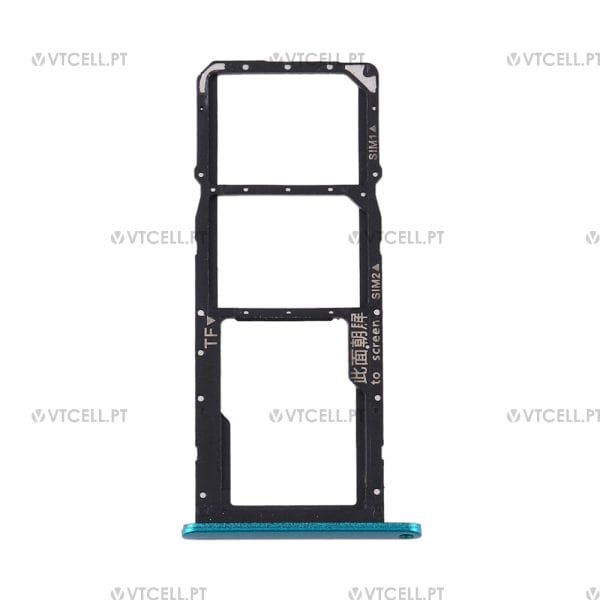 Gaveta cartão Sim / Micro SD para Huawei Y6p (MED-LX9 MED-LX49) - Verde
