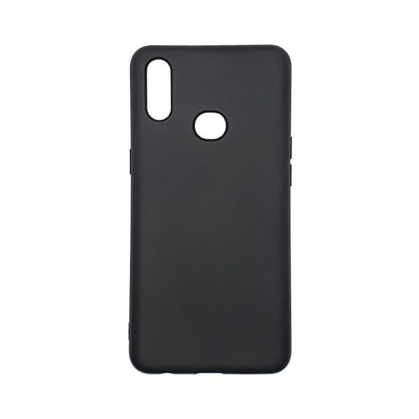 Capa de silicone macio com interior em veludo para Samsung Galaxy A10s - Preto