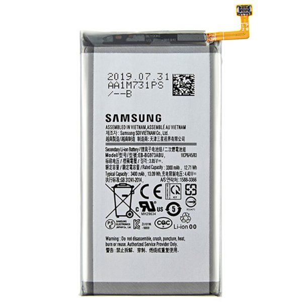 Bateria para Samsung Galaxy S10 SM G973F EB BG973ABU 3400mAh 1