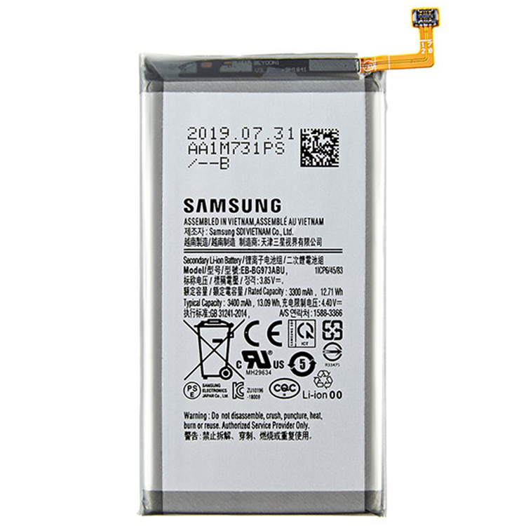 Bateria para Samsung Galaxy S10 SM G973F EB BG973ABU 3400mAh 1