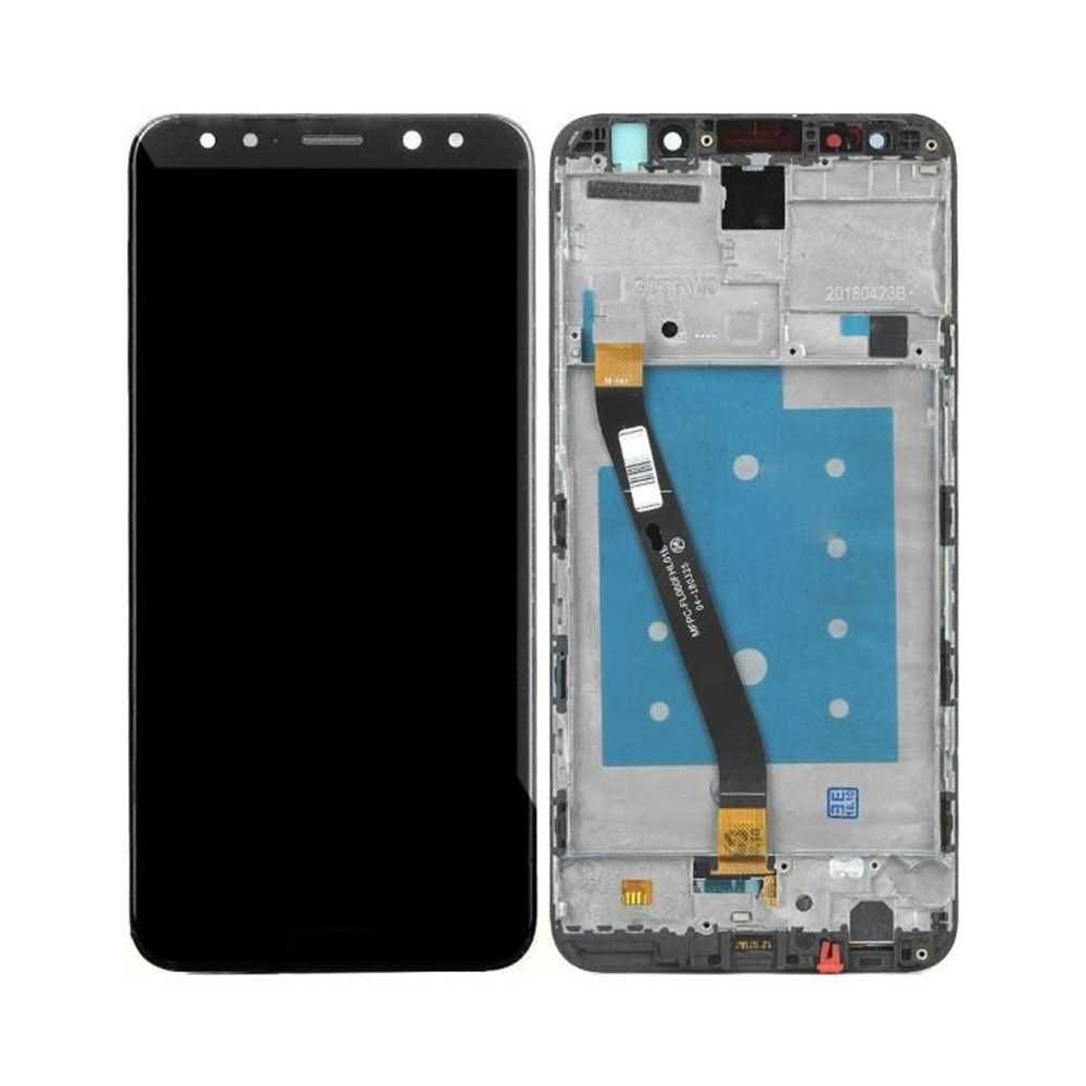 Asuwish Custodia Per Huawei Mate 10 Lite Con Anello Magnetico E Pellicola In Vetro - TPU Nero, Antigraffio, Antiurto