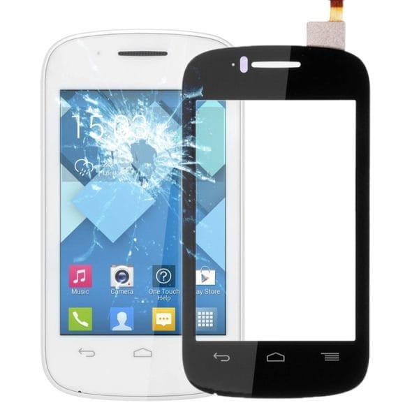 Vidro/Touch para Alcatel One Touch Pop C1 OT4015X - Preto