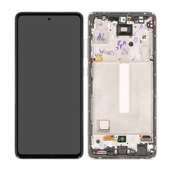 Ecra LCD Touch com Frame para Samsung Galaxy A52 4G A525 A52 5G A526 A52S A528 GH82 25524D GH82 25754D Branco SERIVE PACK 1