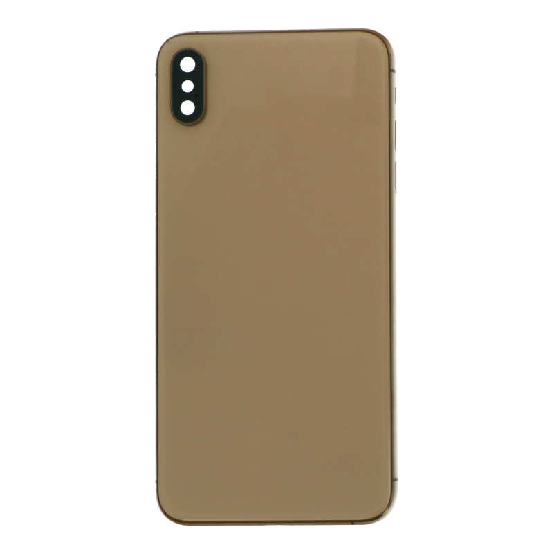 Carcaca Chassi com botoes e gaveta do cartao SIM para iPhone XS Max Dourado PREMIUM 1