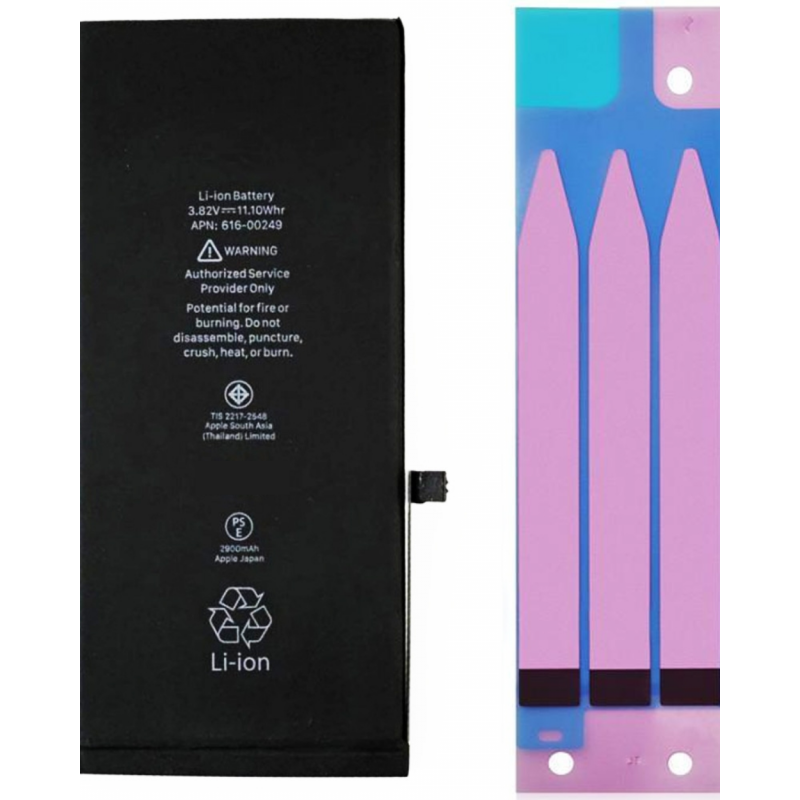 Bateria para iPhone 7 Plus 2.900 mAh com adesivo Puro cobalto ECO 1