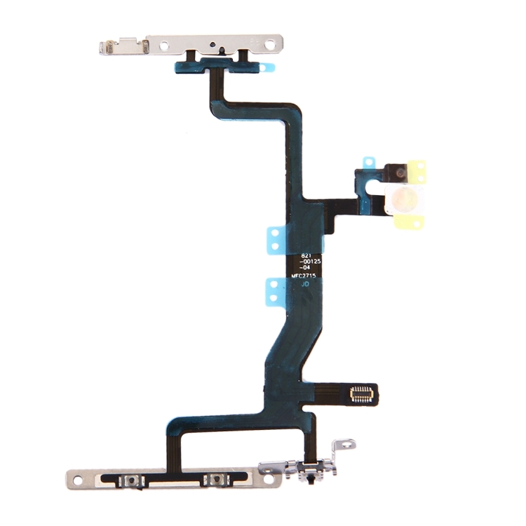 Flex Volume Botao Power Flash com suportes em chapa para iPhone 6S A1633 A1688 A1700 1