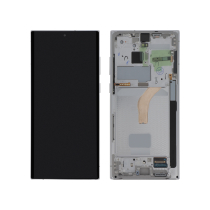 Ecrã Completo Branco Galaxy S22 Ultra (S908) (SERVICE PACK)