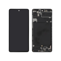 Ecrã Completo Preto Galaxy A71 (A715F) (Com Moldura)
