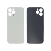 Capa Traseira Prata iPhone 12 Pro Max (Orifício Grande) (Sem Logótipo)