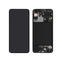 Ecrã Completo Preto Galaxy A30s (A307F) (SERVICE PACK)