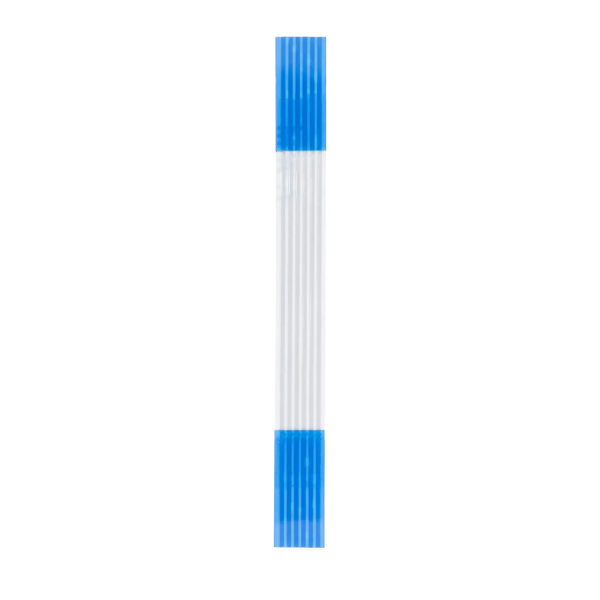 Cabo Flex Botão Power para PS5 KES-497A vista completa vertical com conectores azuis e branco