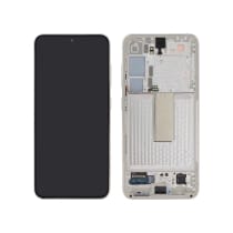 Ecrã Completo Creme Galaxy S23 (S911B) (SERVICE PACK)