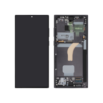 Ecrã Completo Preto Galaxy S22 Ultra (S908) (SERVICE PACK)