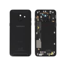 Tampa traseira preta Galaxy A6 2018 (A600F) (SERVICE PACK)