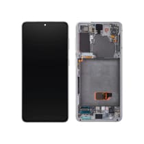 Ecrã completo branco Galaxy S21 5G (G991B) (sem Câmera) (SERVICE PACK)