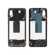 Moldura intermédia preta Galaxy A40 (A405F) (SERVICE PACK)