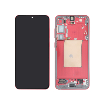 Ecrã completo vermelho coral Galaxy S25+ (S936B) (Com chassi) (ReLife)