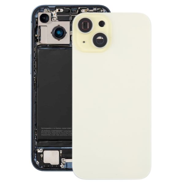 Capa traseira com bateria e lente de câmera para iPhone 15 Plus + ímã MagSafe, para iPhone 15 Plus (com MagSafe)