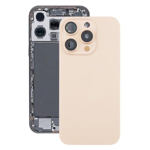 Capa traseira de vidro (OEM) para iPhone 16 Pro Max com tampa para lente da câmera + ímã MagSafe, para iPhone 16 Pro Max ((OEM) com MagSafe)