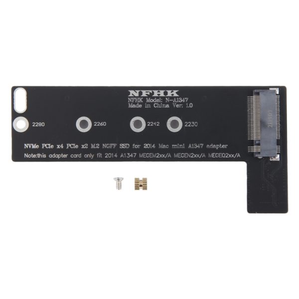 Placa adaptadora NVMe M.2 SSD para Mac Mini 2014 Late A1347 MEGEN2 MEGEM2 MEGEQ2