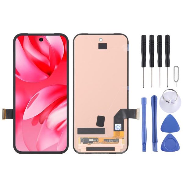 Tela LCD OLED (OEM) com digitalizador e montagem completa para Google Pixel 9a GXQ96 GTF7P G3Y12