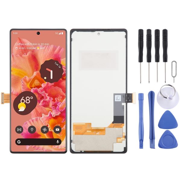 Tela LCD TFT para Google Pixel 6 GB7N6 G9S9B16 G9S9B, conjunto completo, sem suporte para identificação de impressão digital