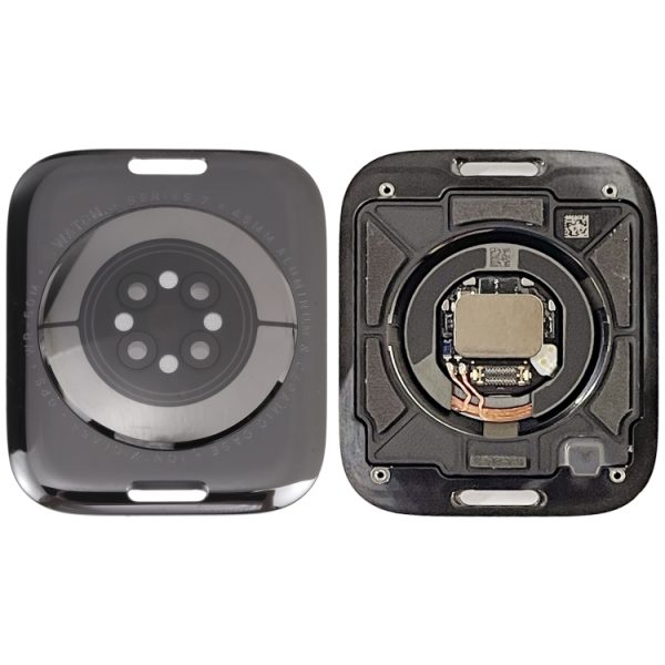 Capa traseira de vidro com bobina de carregamento sem fio para Apple Watch Series 7, versão GPS de 45 mm, para Apple Watch Series 7, versão GPS de 45 mm