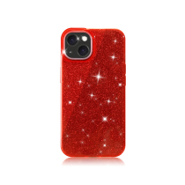 Capa Glitter iPhone 16 Pro Max (Vermelho)
