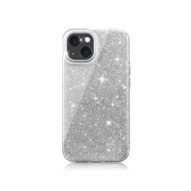 Capa Glitter iPhone 16 Pro Max (Prateado)