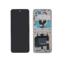 Ecrã completo prateado para Motorola Razr 50 (SERVICE PACK)