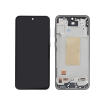 Complete Screen Black Galaxy A36 5G (A366B) (With Frame) (ReLife)