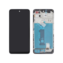 Ecrã completo preto para Motorola Moto G22 (SERVICE PACK)