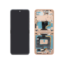 Ecrã completo rosa para Motorola Razr 50 Ultra (SERVICE PACK)