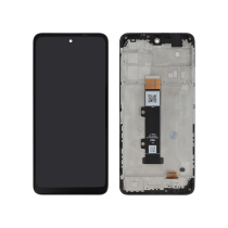 Ecrã completo preto para Moto G22 (com moldura)