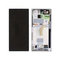 Ecrã completo branco para Samsung Galaxy S22 Ultra (S908) (SERVICE PACK)