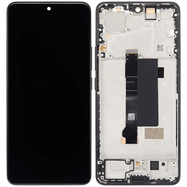 Foto frontal do Ecrã Display + Touch com Frame para Xiaomi Redmi Note 13 Pro 5G Preto (TFT)