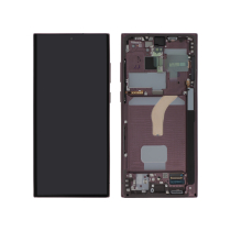 Complete Screen Bordeaux Galaxy S22 Ultra (S908B) (SERVICE PACK)