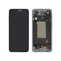 Complete Screen Gray Galaxy A56 5G (A566B) (With frame) (SERVICE PACK)