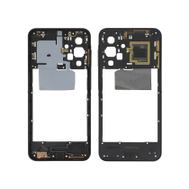Chassis central preto para Galaxy A17 5G (A176B) (SERVICE PACK)