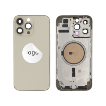 Tampa Traseira Dourada para iPhone 14 Pro Max (Grau C)