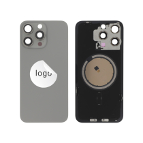 Tampa Traseira Natural Titanium para iPhone 15 Pro Max (Pulled A)