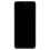 Ecrã OLED Xiaomi Redmi Note 11 mostrado com frente preta e verso com frame metálico lado a lado