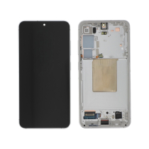 Complete Screen White Galaxy S24 (S921B) (PA) (SERVICE PACK)