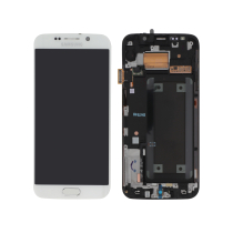 Complete Screen White Galaxy S6 Edge White (G925F) (SERVICE PACK)
