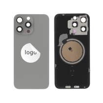 Tampa traseira Titânio natural para iPhone 15 Pro Max (Pulled B)