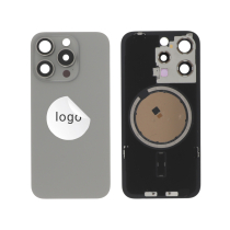 Tampa traseira Titânio natural para iPhone 15 Pro (Pulled B)