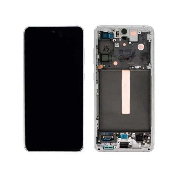 Ecrã Display Branco para Galaxy S21 FE (G990B) (SERVICE PACK)
