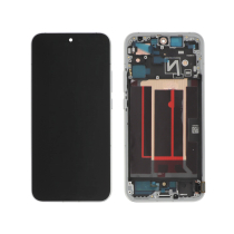 Ecrã / Display completo Branco Opala para Oppo Reno14 5G (com frame) (ReLife)