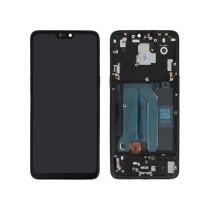 Ecrã completo Preto para OnePlus 6 (com frame)