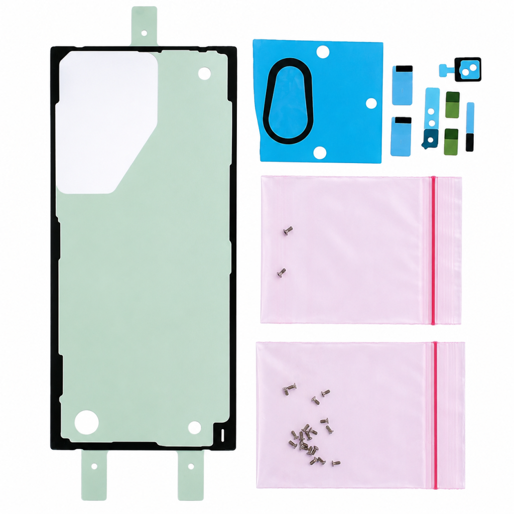 Kit de Adesivo da Tampa Traseira para Samsung Galaxy S22 Ultra (S908) GH82-27490A - Service Pack